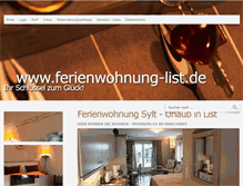 Tablet Screenshot of ferienwohnung-list.de